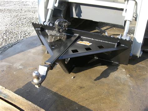 skid steer 6x12 dump trailer|skid steer trailer hitch attachment.